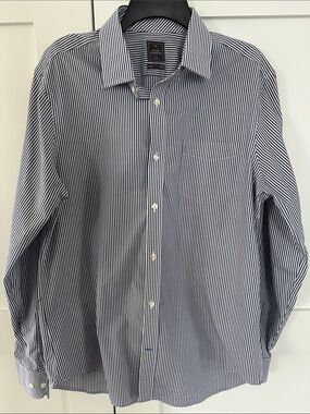 Men's Gap Stripe Button-Down Shirt L
